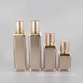 Fancy Gold Luxury Square In Stock Plastic Acrylic Cosmetic Packaging Cream Jars with Lids